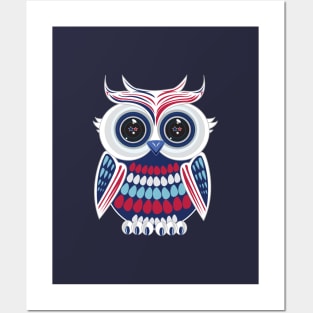 Patriotic Owl Posters and Art